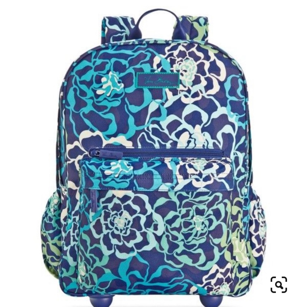 VERA BRADLEY LIGHTEN UP ROLLING BACKPACK IN KATALINA BLUES
